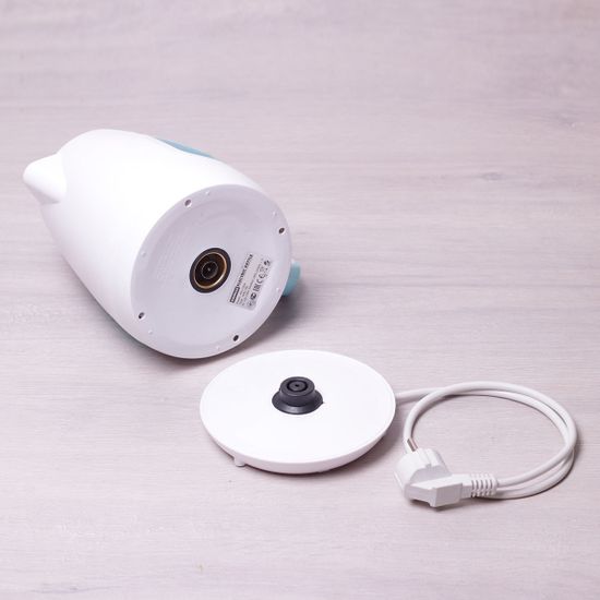 Чайник 1.7 л электрический пластик белый с голубым Kamille KM 1716B