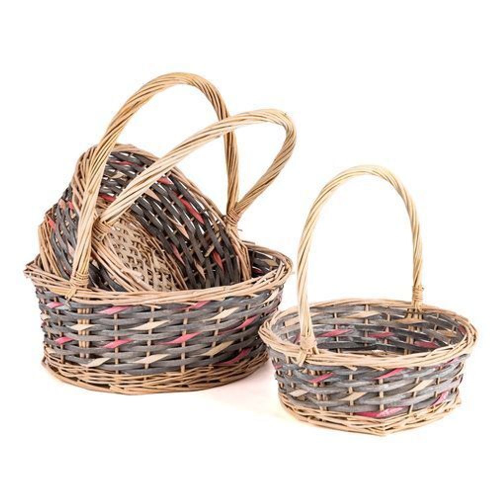 Корзина НАБОР/3шт (Ива) D35*41/D30*36/D25*30 КРУГ