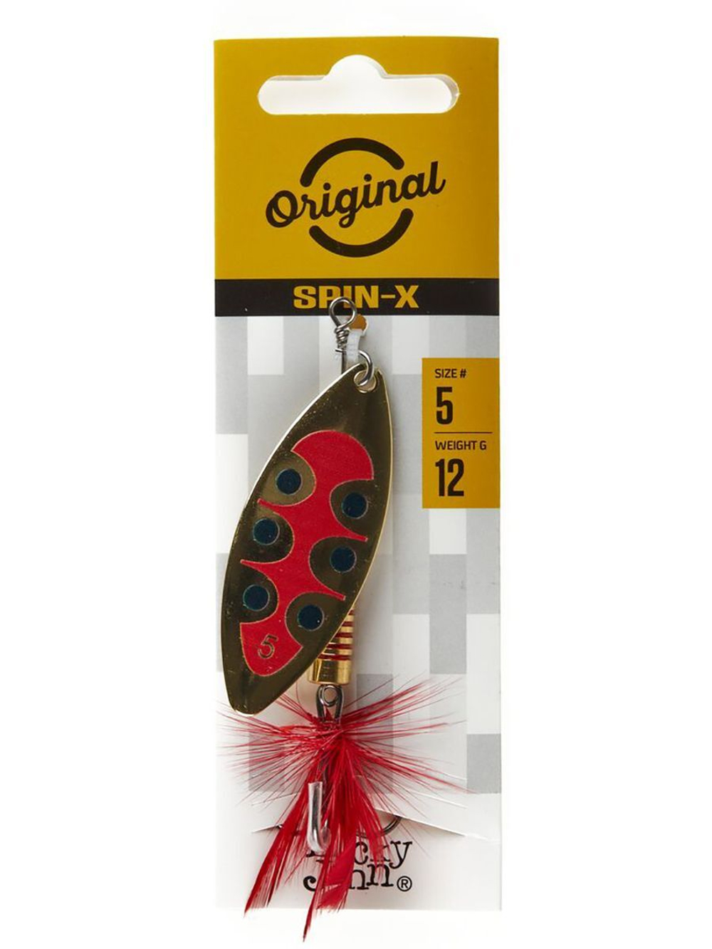 Блесна вращающаяся Lucky John SPIN X LONG 05 12,0г CR (5шт. в упк.)