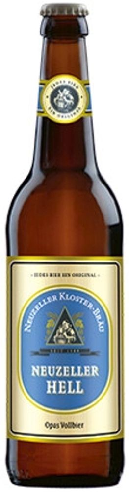 Пиво Клостер Брой Нойцеллер Хелль / Kloster-Brau Neuzeller Hell 0.5 - стекло