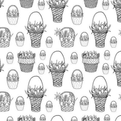 Разные плетеные корзинки для пикника.