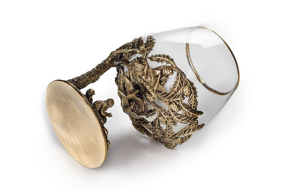 Бокал для коньяка "Охотники на привале"