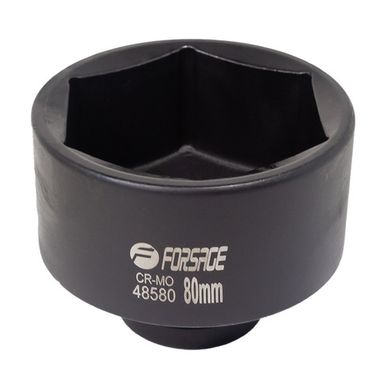Головка ударная 80мм 1''6гр. Forsage F-48580