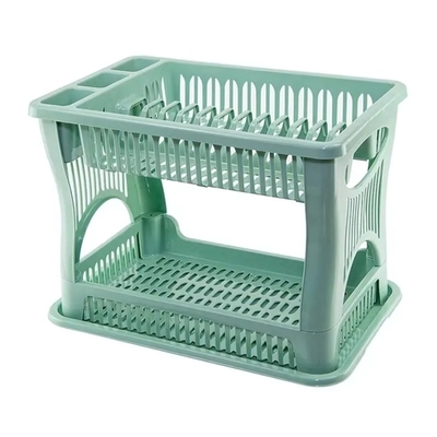Сушилка для посуды 2-х ярусная Фисташковый