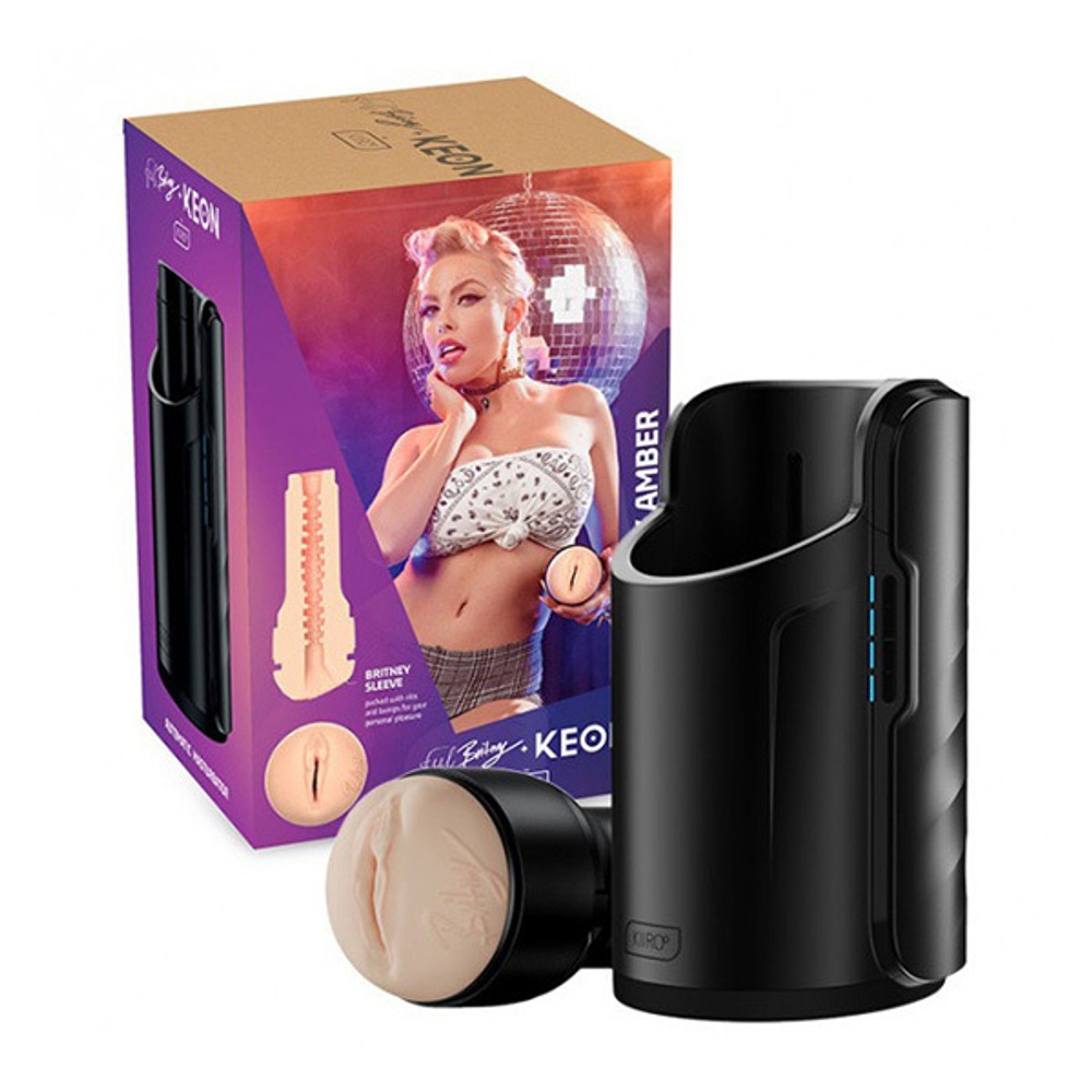 Интерактивный автоматический мастурбатор-вагина Kiiroo Keon Stroker + Feel Britney Amber