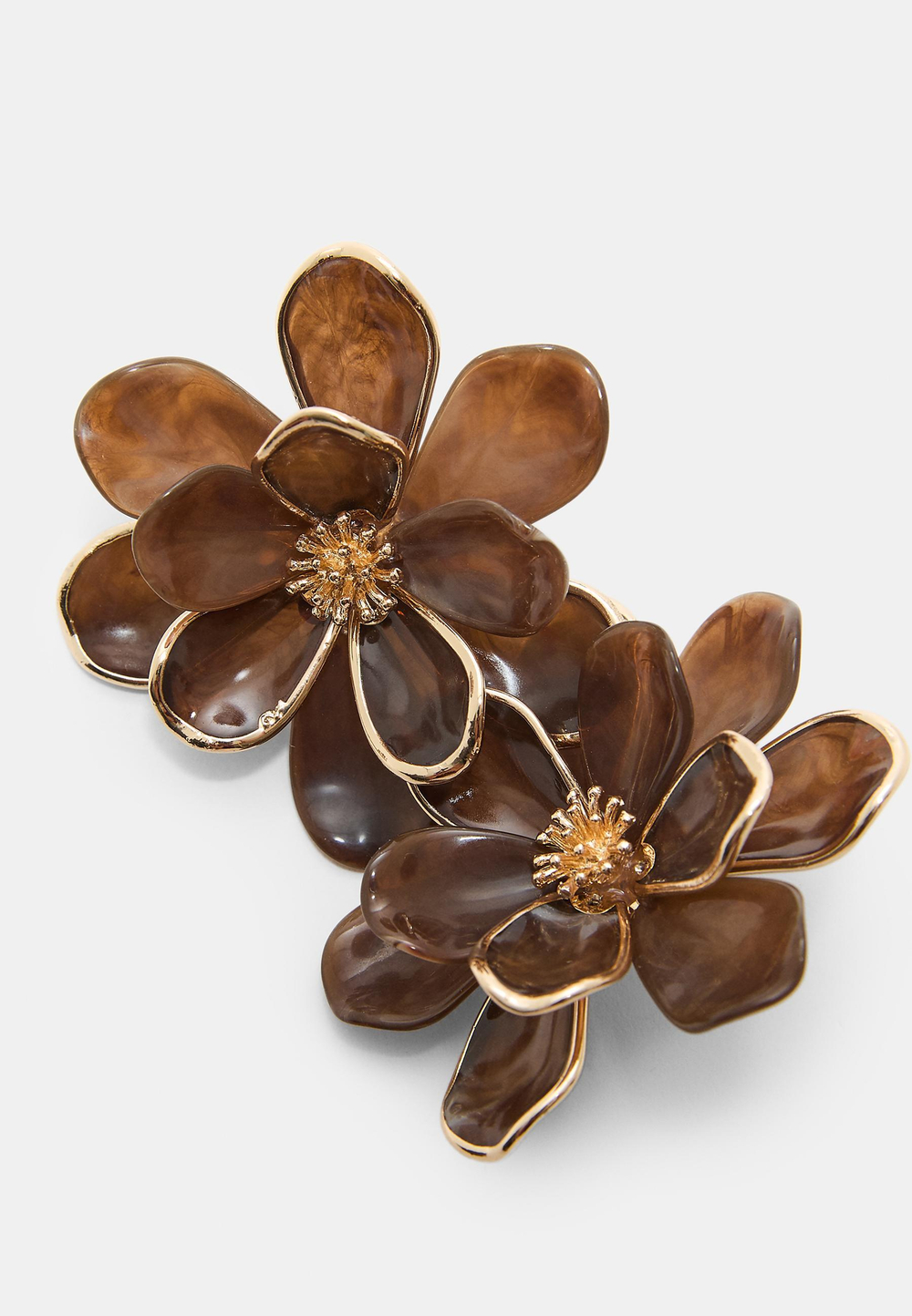 STRADIVARIUS Серьги-лепестки, коричневый