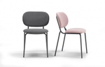 Стул металлический c обивкой Scab Design Si-Si Bold, антрацит, темно-серый