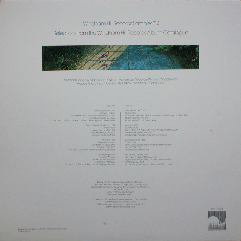Сборник / Windham Hill Records Sampler '84 (Colored Vinyl)(LP)