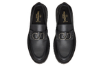 Valentino VLogo Plaque Slip On Loafers
