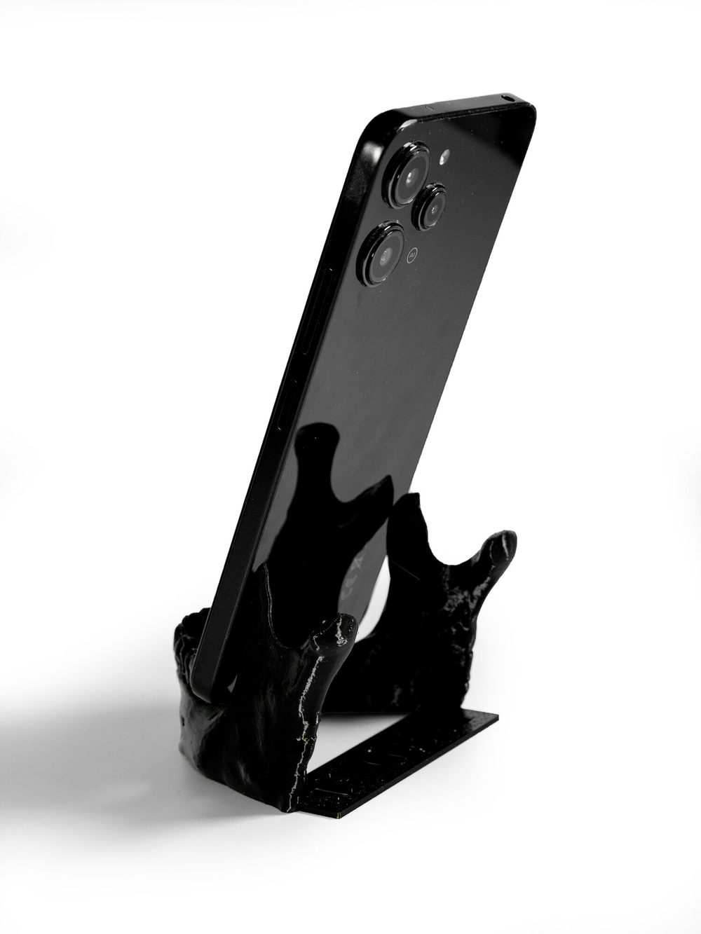 Оригинальная подставка держатель для телефона челюсть, черная