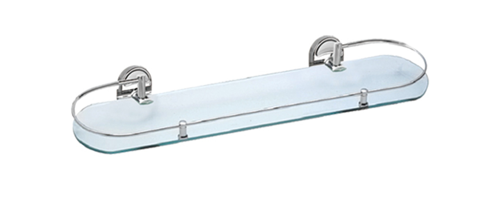 31007-1 Стеклянная полка 52*16см овал.  HANSEN (10/1шт)