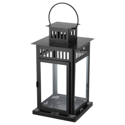 IKEA BORRBY  (ИКЕА БОРРБЙ)  -  Фонарь, внутренний/наружный черный, 44 см