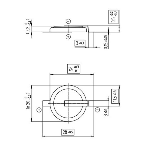Батарейки "таблетка" литиевые Renata с ножками