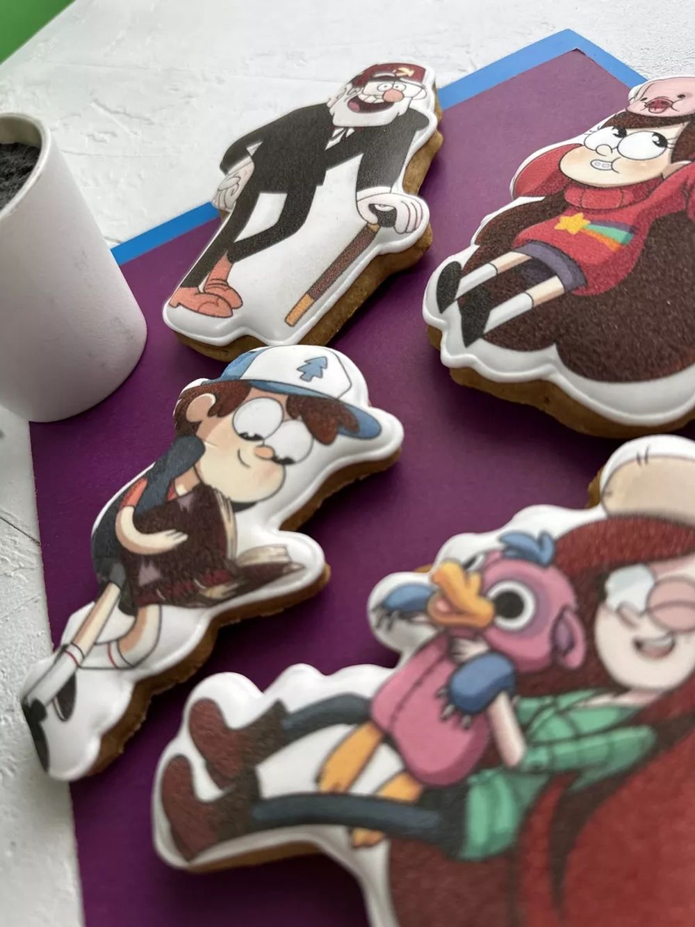 Пряники на торт имбирные Гравити Фолз