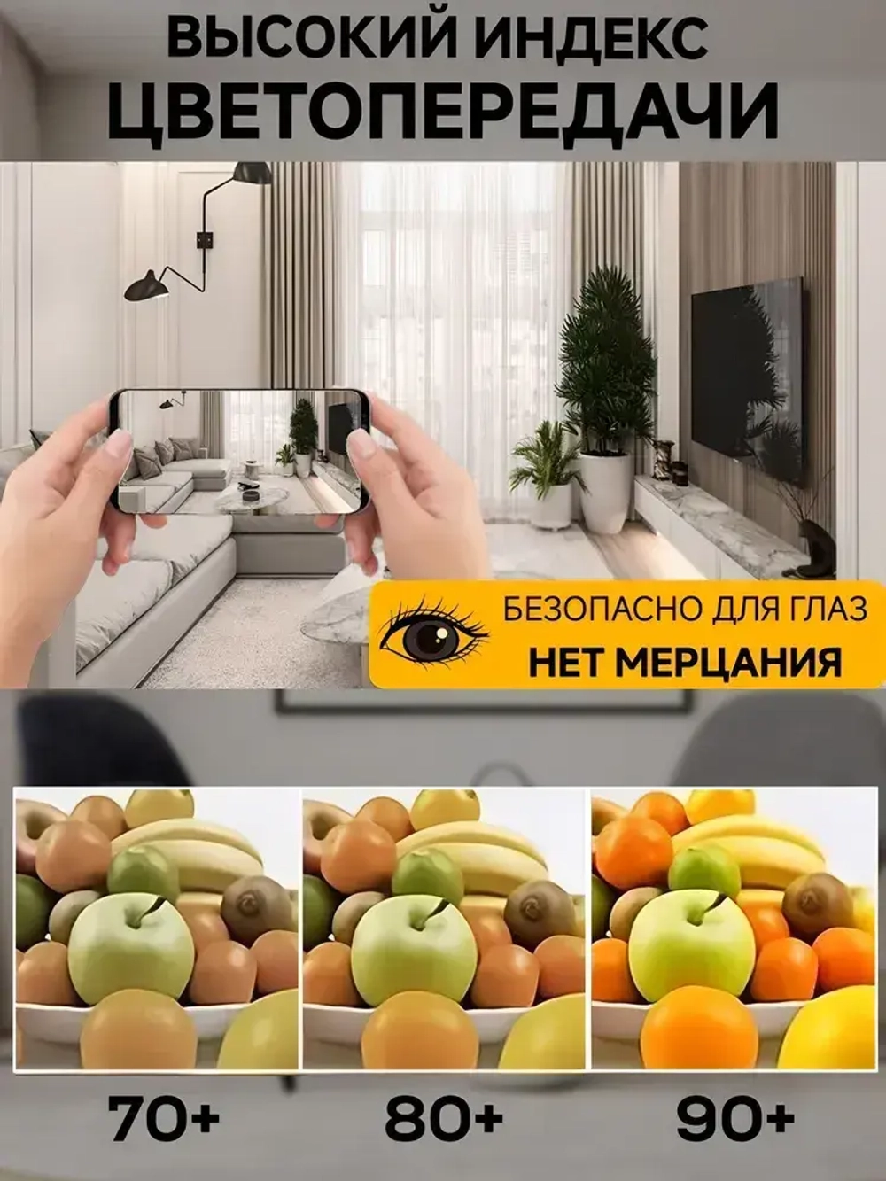 Люстра потолочная светодиодная с пультом. Светильник для спальни, зала, гостиной, детской комнаты. SkyTop 130w, 50 см