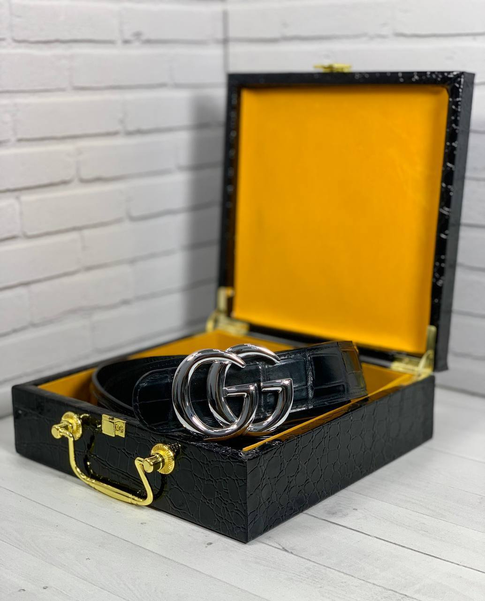 Ремень Gucci из кожи крокодила, арт. 474498789