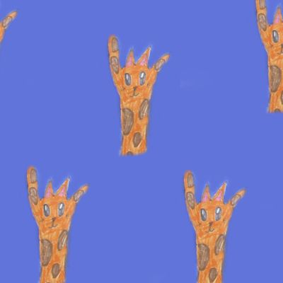 Жирафы из ладошки