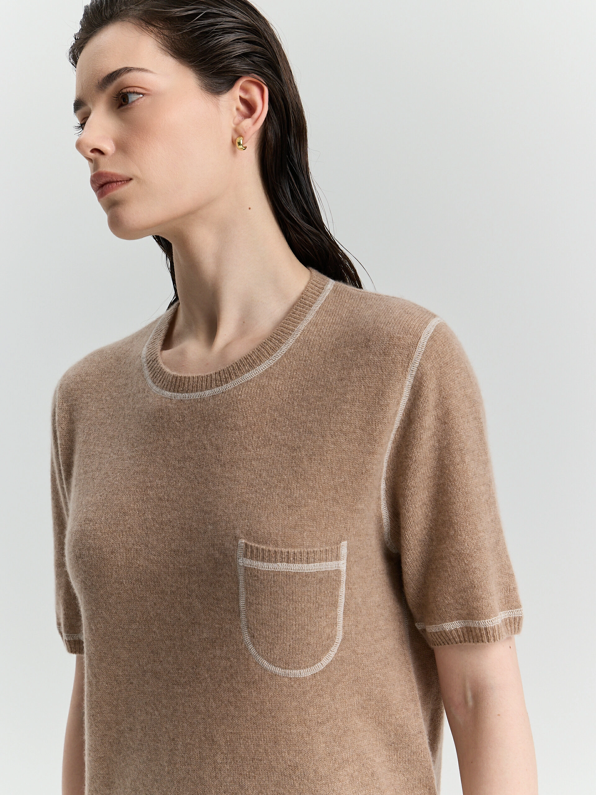 Кашемировая футболка