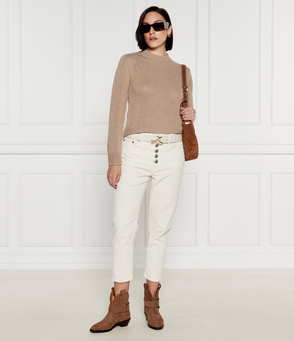 Кожаные ковбойки See By Chlo\u00e9 - бежевый(SB43000A 20021)