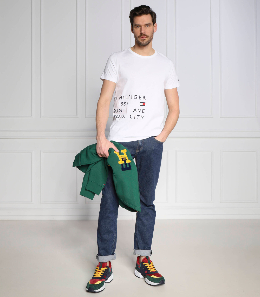 футболка off placement Tommy Hilfiger - белый(MW0MW29667)