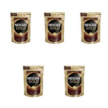 Кофе растворимый Nescafe Gold, пакет, 75 г 5 уп