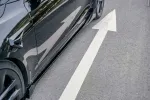 Обвес для Tesla Model S Refresh / Рестайлинг 2021+ Тесла С диффузор губа переднего бампера боковые юбки спойлер