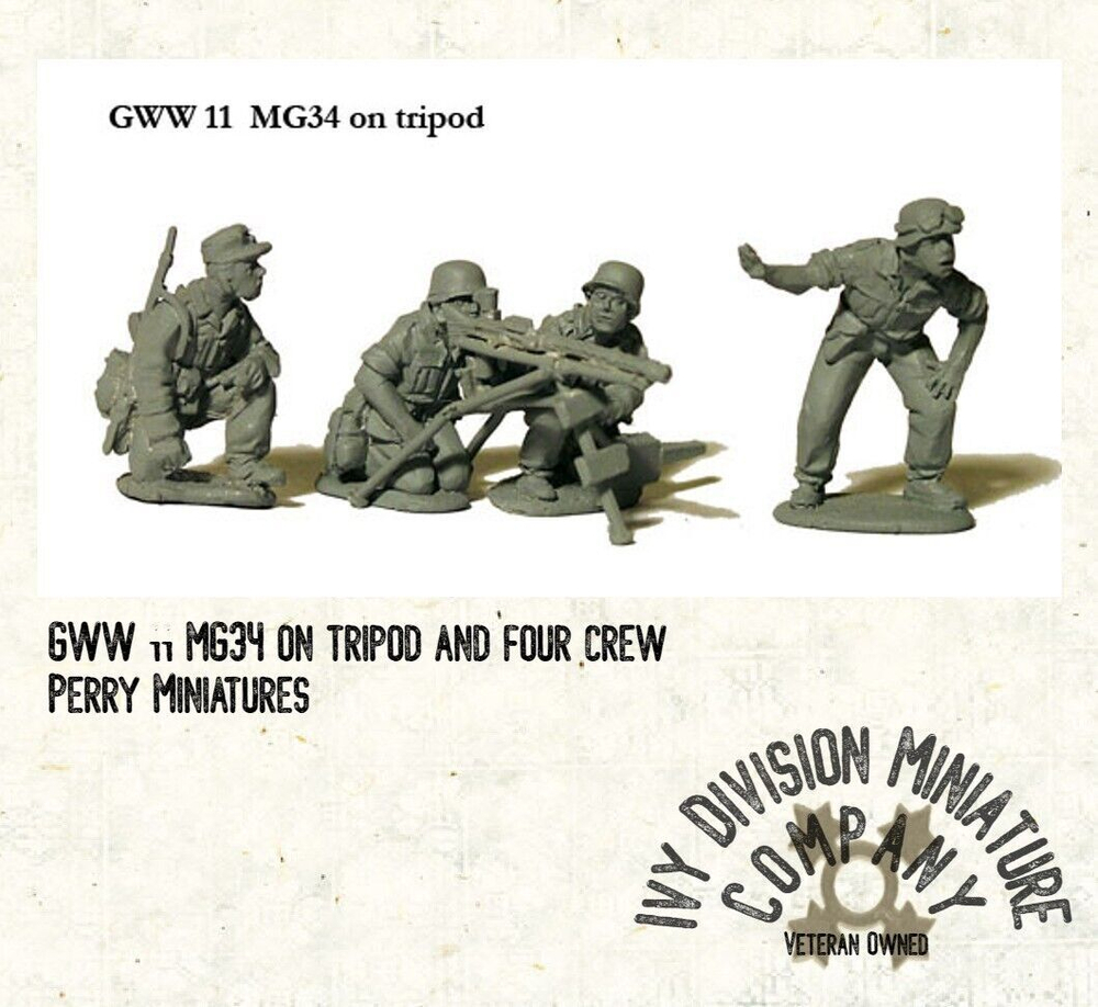 GWW11 MG34 on Tripod with 4 crew
