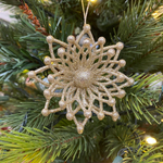 Снежинка, ёлочное украшение