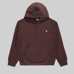 Толстовка мужская Carhartt WIP Hooded American Script артикул:I028279_tobacco - купить в магазине Дайс