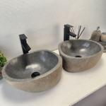 Раковина из речного камня ПАРА! RS-63697 42*34*16 2шт 0126