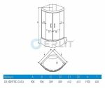 Душевая кабина Erlit Comfrot ER3509TPE-C3-RUS 90х90