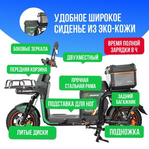 Электровелосипед WENBOX U5 LUX 1500W (60V/45Ah) фото №4