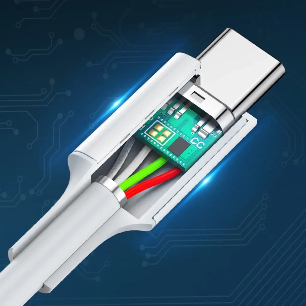 Кабель USB C - USB C, 480Mbps, 3A, QC4.0/PD3.0, 60W, 2m, UGREEN 60520