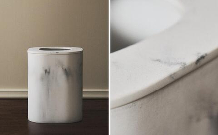 Zara Home ведро для мусора, мрамор, серый