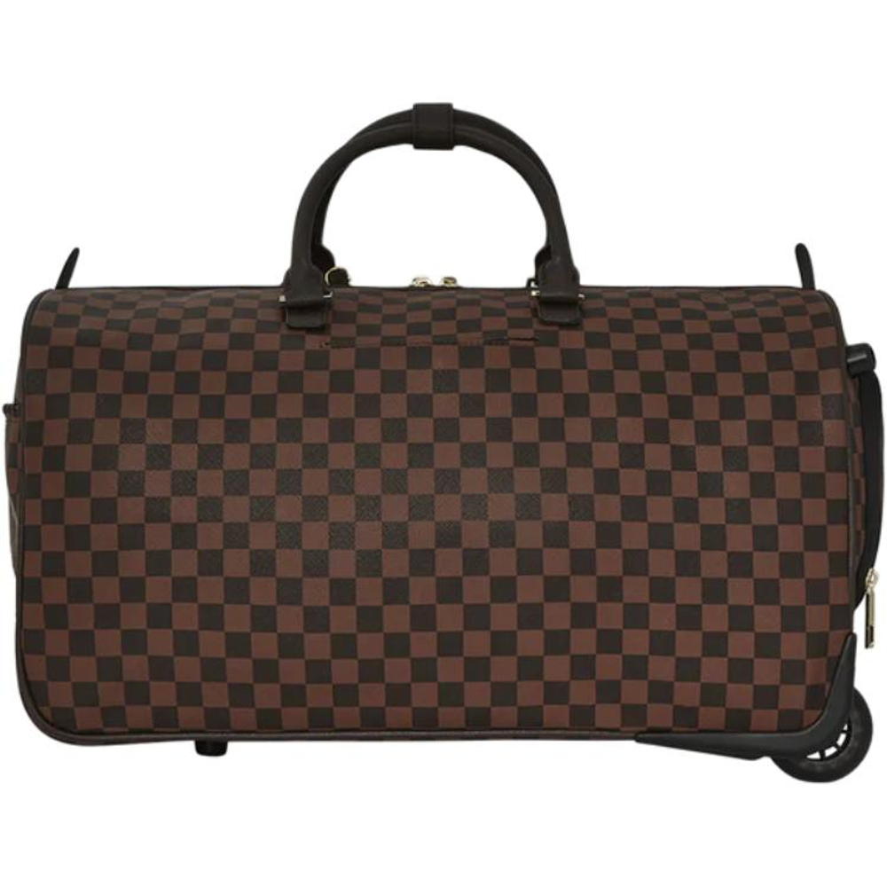 SPRAYGROUND Artificial Leather Trolley Bag Men"s Brown