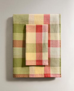 Zara Home скатерть из хлопка, клетка, 150 150 см · 4215/021