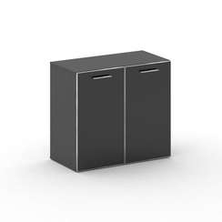 Cross Шкаф широкий низкий CR.ST-302 black Базальт UM/Лакобель Черный 896*460*807