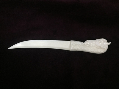 Листорез "Лошадь", из кости