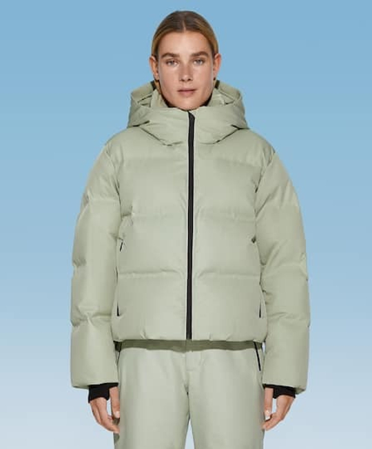 Oysho Лыжная куртка с пухом Minardi Piume Company, зеленый