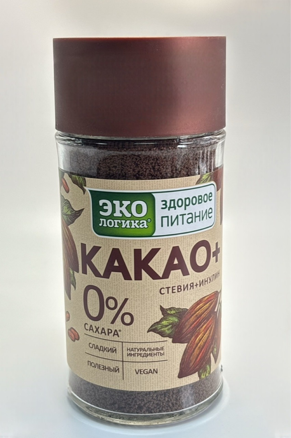 КАКАО-НАПИТОК ЭКОЛОГИКА РАСТВОРИМЫЙ 125Г СТБ/15 без сахара