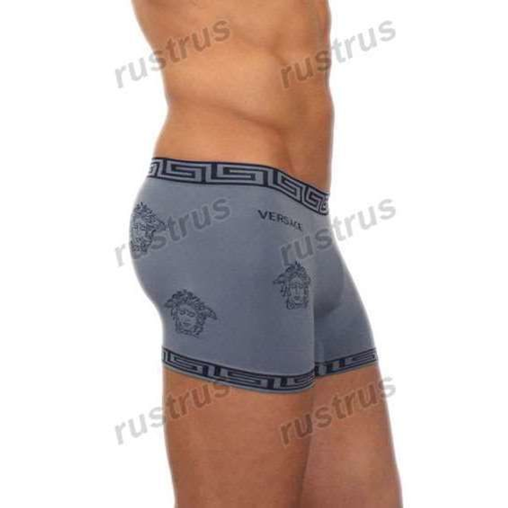 Мужские трусы хипсы серые VERSACE