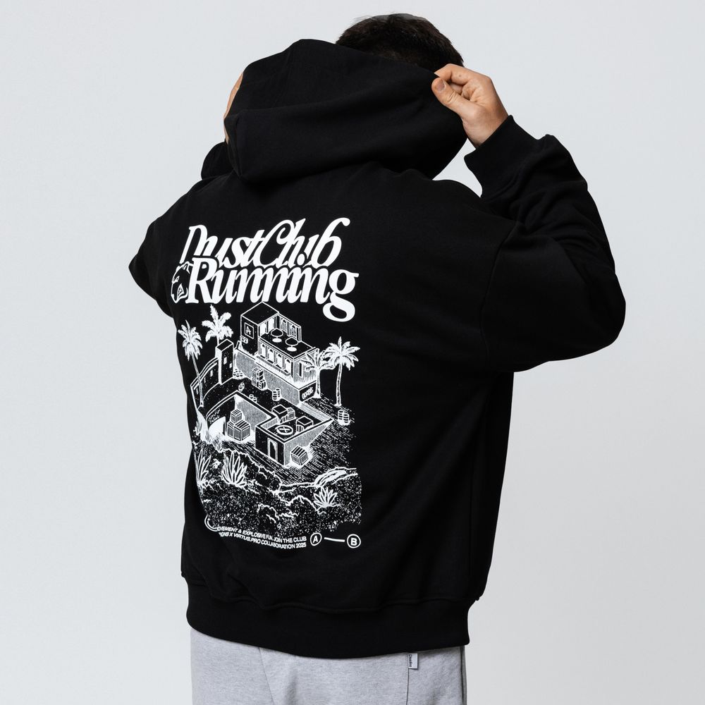 Худи Dissident Dust Running черное