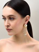 Серьги "Shell chandelier" Gold