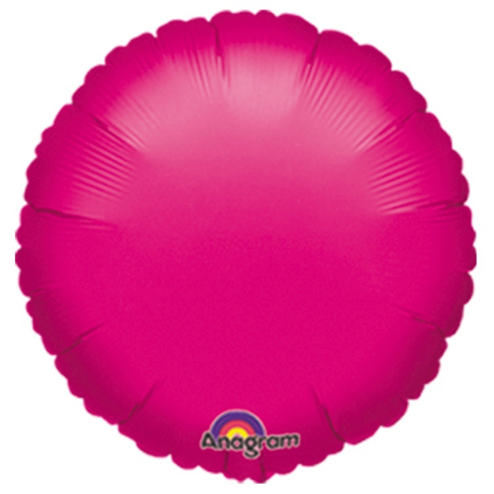 Фольгированная фигура, круг 18"/46СМ Металлик Fuchsia