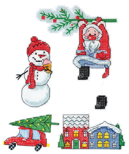 Набор для вышивания "PANNA" "Новогодняя игрушка" IG-7180 "Скоро Новый год"