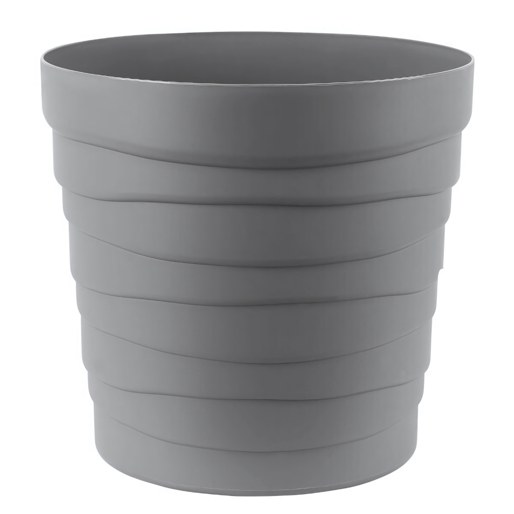 Кашпо "Бархан" с донышком (7,5л) Цв. Серый жемчуг