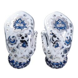 Серьги с сапфирами и цветной эмалью, E0096-1/11