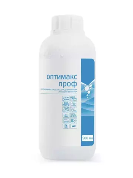 Дезинфекция Оптимакс Проф 1л (концентрированное универсальное средство с моющим эффектом)