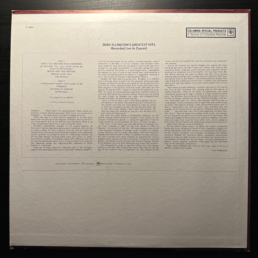 Duke Ellington - Duke Ellington's Greatest Hits (США)