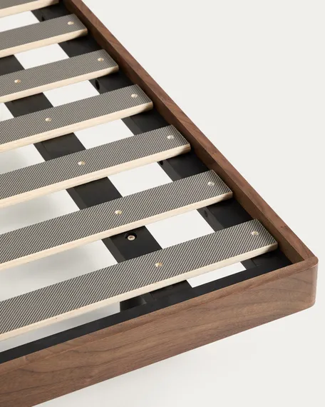 Основание кровати Norlen из орехового шпона с темной отделкой для матраса 180 x 200